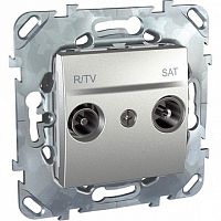 Розетка TV-FM-SAT, оконечная, алюминий | код. MGU5.455.30ZD | Schneider Electric